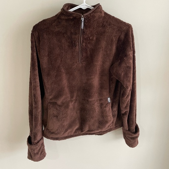 The North Face Women's AP4C Glacier Fleece 1/4 Zip Jacket - Brown - Small - Picture 2 of 10